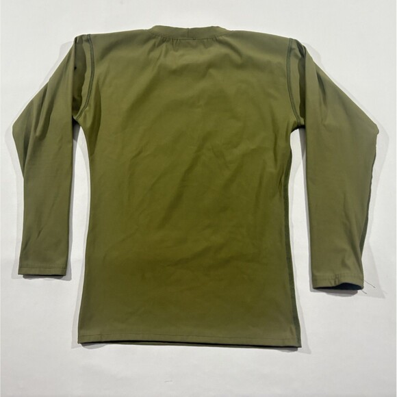 Dri-Duke Shirt Mens Olive Green Nylon Blend Moisture Control Long Sleeve Sz M - Picture 6 of 7